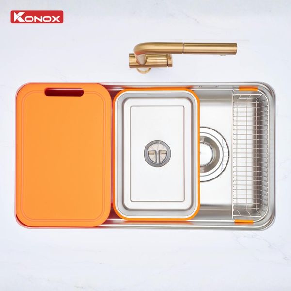Chậu rửa bát 1 hố Konox Tari Smart 8047PP