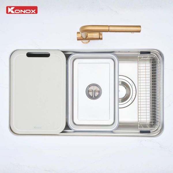 Chậu rửa bát 1 hố Konox Tari Smart 8047PP
