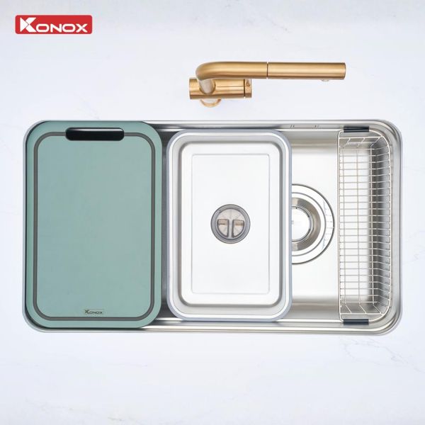 Chậu rửa bát 1 hố Konox Tari Smart 8047PP