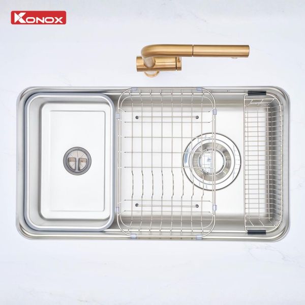 Chậu rửa bát 1 hố Konox Tari Smart 8047PP