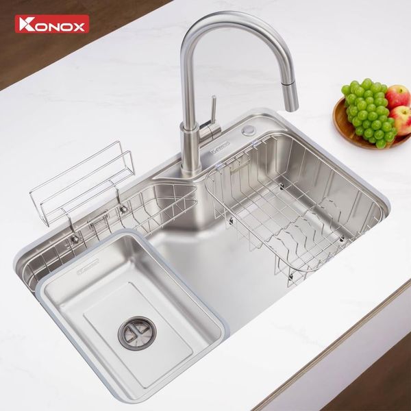 Chậu rửa bát bề mặt mịn Konox Tari 8050SM