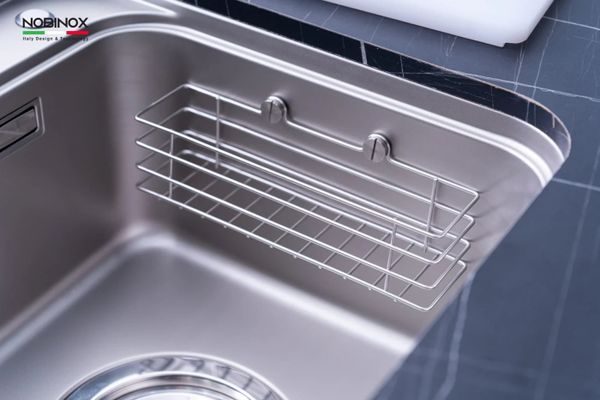 Chậu âm Nobinox NOVA A182 Tặng Vòi rửa dây rút Nobinox NX202