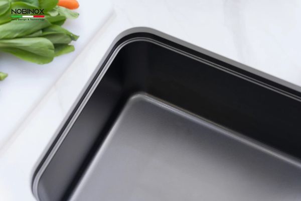 Chậu âm Nobinox NOVA A284B Tặng vòi dây rút Nobinox IVY NX202