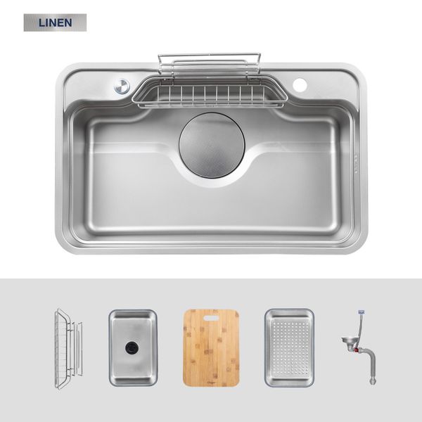 Chậu rửa bát Kluger KF7848FS – S78 Plus (Tặng vòi Kluger KLF00030S)