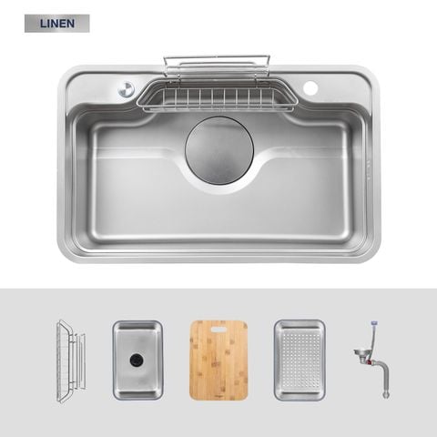 Chậu rửa bát Kluger KF7848FS – S78 Plus (Tặng vòi Kluger KLF00030S)