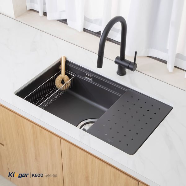 Chậu rửa bát Kluger KG7644FB Plus (Tặng vòi Kluger KLF00030S)