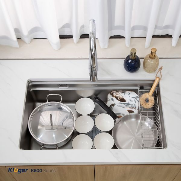 Chậu rửa bát Kluger KG7644FS Plus  (Tặng vòi Kluger KLF00030S)