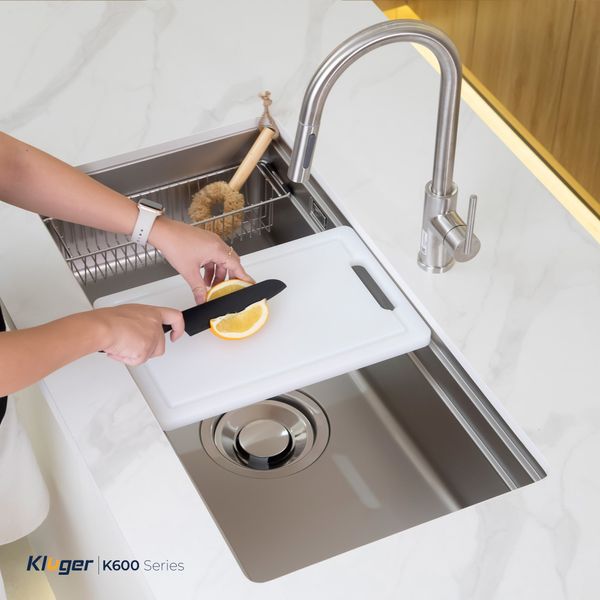 Chậu rửa bát Kluger KG8644FS Plus (Tặng vòi rửa Kluger KLF00030S)