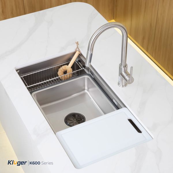 Chậu rửa bát Kluger KG8644FS Plus (Tặng vòi rửa Kluger KLF00030S)