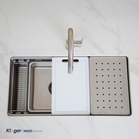 Chậu rửa bát Kluger KG8644FS Plus (Tặng vòi rửa Kluger KLF00030S)