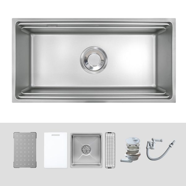 Chậu rửa bát Kluger KG8644FS Plus (Tặng vòi rửa Kluger KLF00030S)