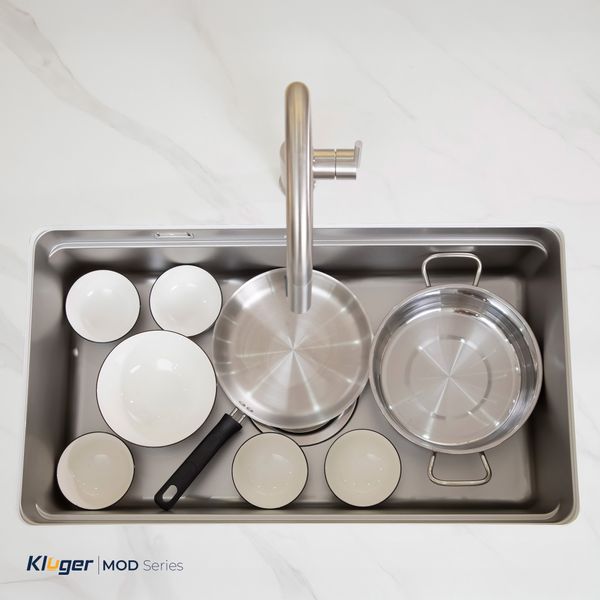 Chậu rửa bát Kluger KU7844FS Plus (Tặng vòi Kluger KLF00030S)