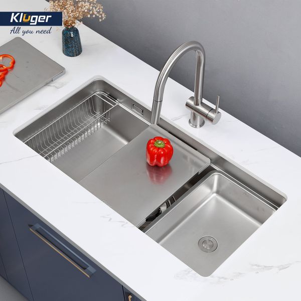 Chậu rửa bát Kluger KU8844FS Plus (Tặng vòi Kluger KLF00030S)