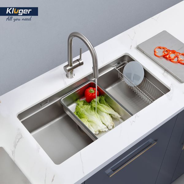 Chậu rửa bát Kluger KU8844FS Plus (Tặng vòi Kluger KLF00030S)