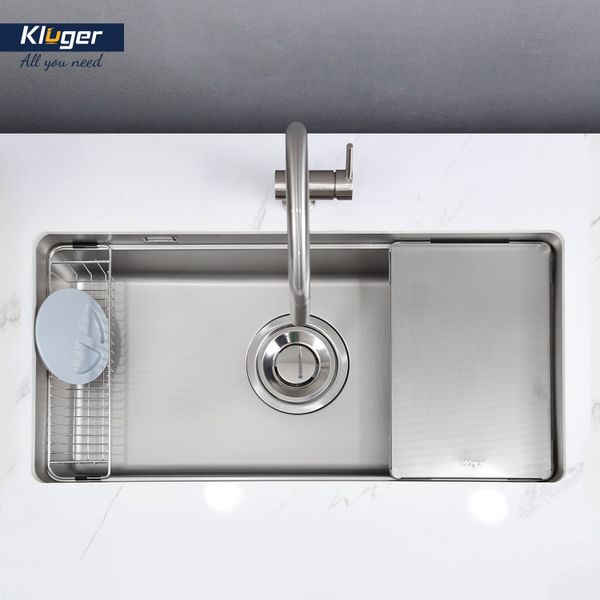 Chậu rửa bát Kluger KU8844FS Plus (Tặng vòi Kluger KLF00030S)