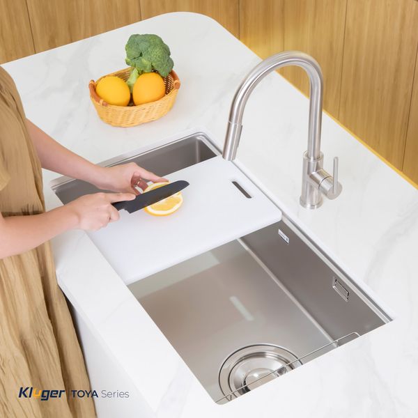 Chậu rửa bát Kluger KY8045SL Plus (Tặng vòi Kluger KLF00030S)