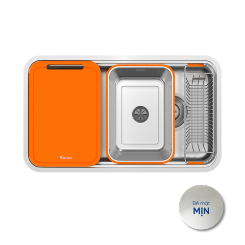 Chậu rửa bát phong cách Nhật Konox R50 Tari 8047SU