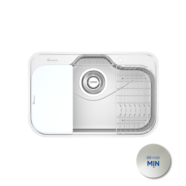 Chậu rửa bát Konox Tari 7851SM + VÒI BẤT KỲ Tặng bộ dao nhà bếp 7 món cao cấp Gouter