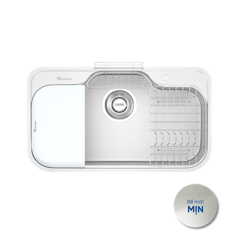 Chậu rửa bát Konox Tari 9051SM + VÒI RỬA BẤT KỲ TẶNG BỘ DAO 7 MÓN