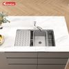 Chậu rửa bát chống xước Konox Dekor 8044SU tặng Vòi rửa Reno Smart