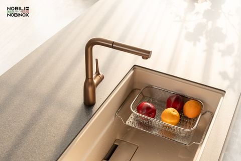 Vòi rửa bát dây rút Nobili Mania NB217B