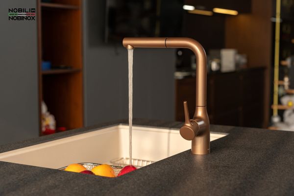 Vòi rửa bát dây rút Nobili Mania NB217B