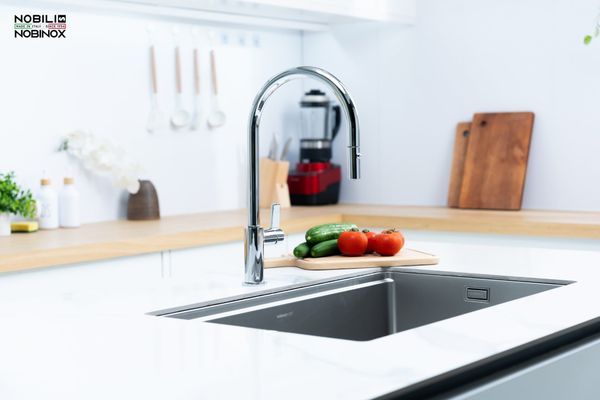 Vòi rửa bát dây rút Nobili FLAG NB205