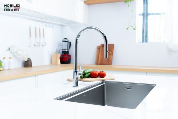 Vòi rửa bát dây rút Nobili FLAG NB205