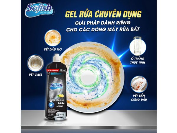 Gel rửa bát Sofish 700ml
