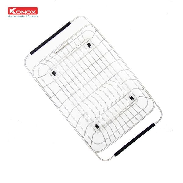 Chậu rửa bát âm tủ Konox STELO 780U Vòi rửa bát rút dây Alto Chrome