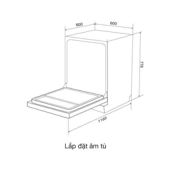 Máy rửa bát độc lập Malloca MDW155035TD