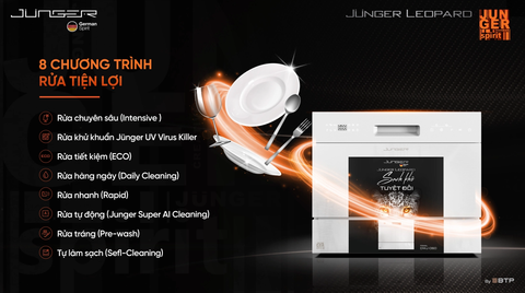 Máy rửa bát độc lập Junger Leopard DWJ-060