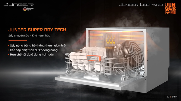 Máy rửa bát độc lập Junger Leopard DWJ-060