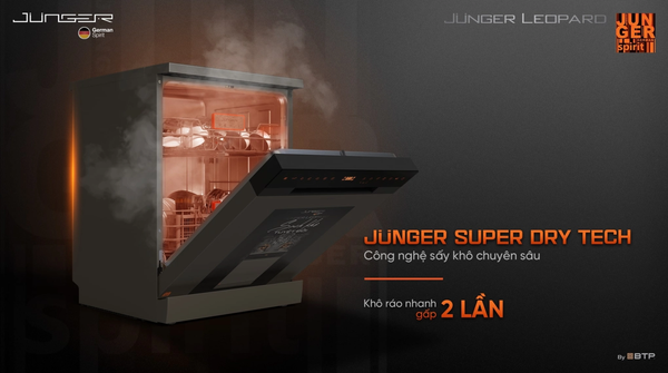 Máy Rửa Bát Junger Leopard DWJ-163-MS