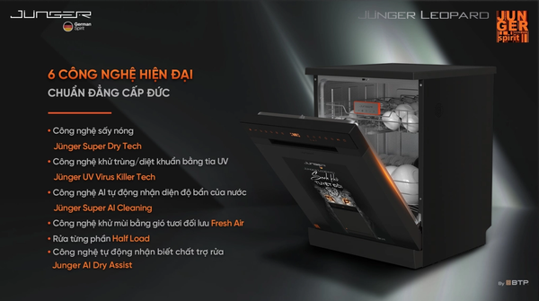 Máy Rửa Bát Junger Leopard DWJ-183-VG