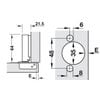 BẢN LỀ DIY INOX HAFELE THẲNG 315.07.113