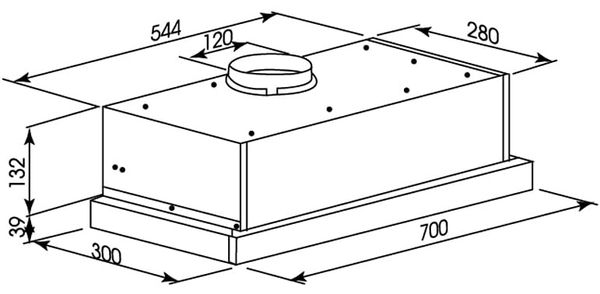 Hút mùi âm tủ Kocher K-6270BL