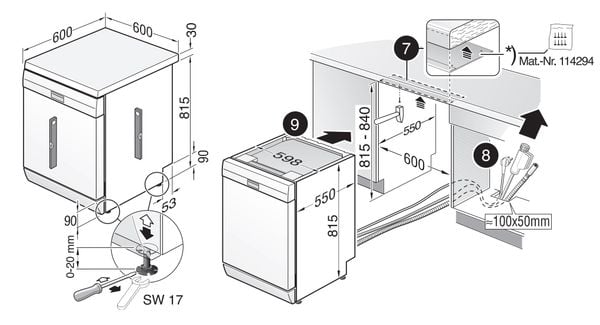Máy rửa bát độc lập Bosch SMS4HTI16E Serie 4
