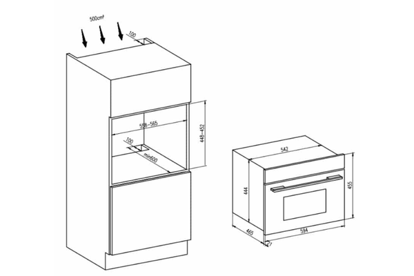 Lò nướng kết hợp vi sóng HAFELE HC-MWO381B 495.10.044