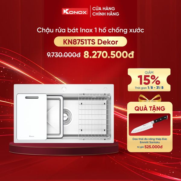 Chậu rửa bát âm Konox KN8751TS Dekor