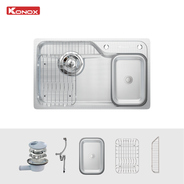 Chậu rửa bát âm inox Konox Dekor 8250TS