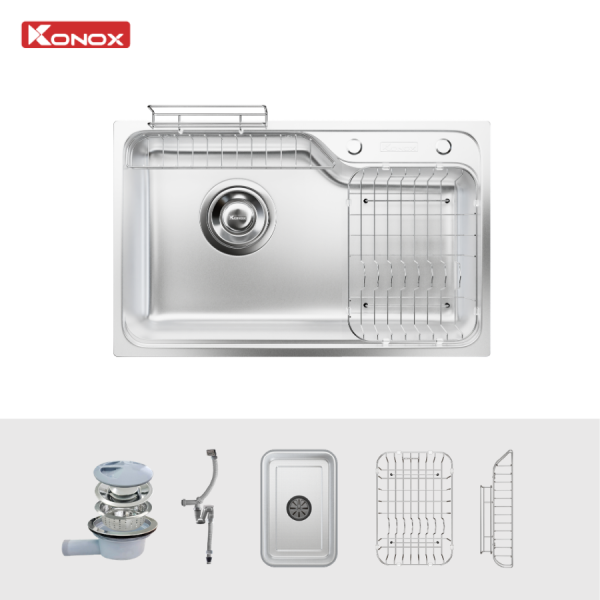 Chậu rửa bát bề mặt mịn Konox Tari 8050SM