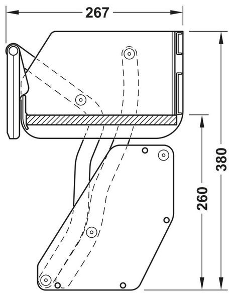 GIÁ GIA VỊ NÂNG HẠ HAFELE 700MM 504.68.374