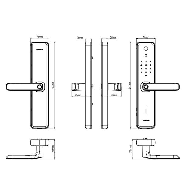 Khóa Điện Tử Zenith-ML2501W Hafele 499.21.225