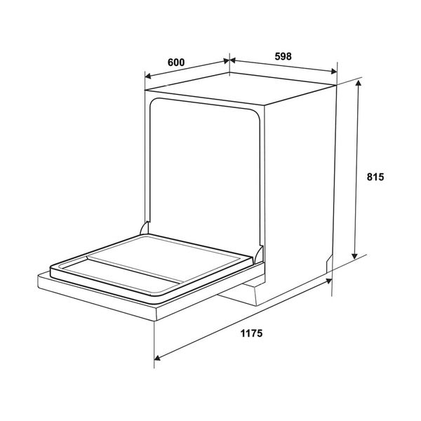 Máy rửa bát âm tủ Hafele HDW-B6054B 538.21.362