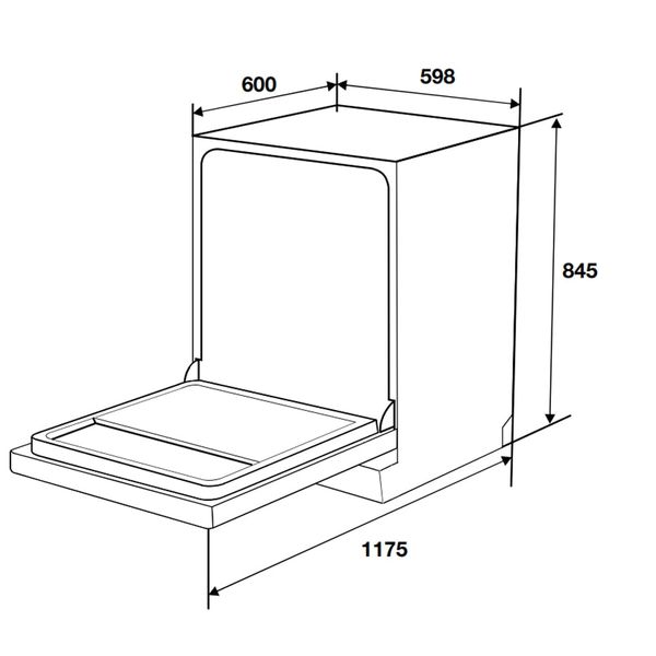 Máy rửa bát độc lập Hafele HDW-F6031G 535.29.651