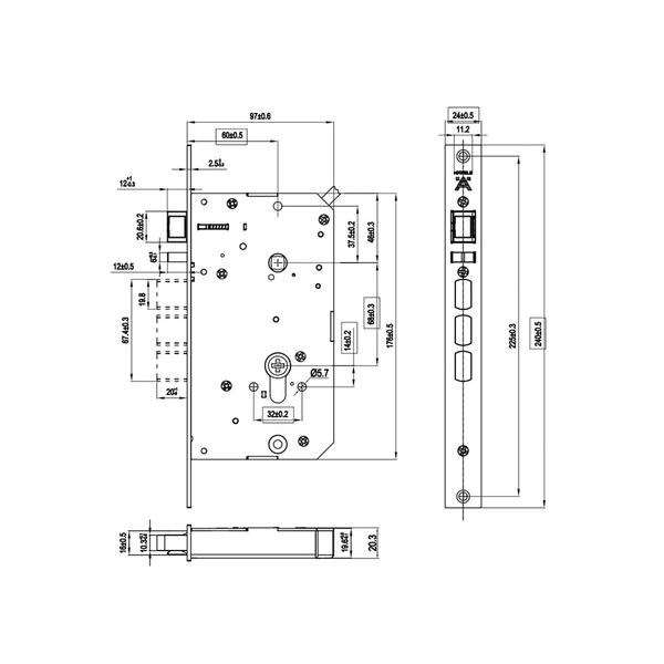 Khóa Điện Tử Infinity-PP2502W Hafele 499.21.223