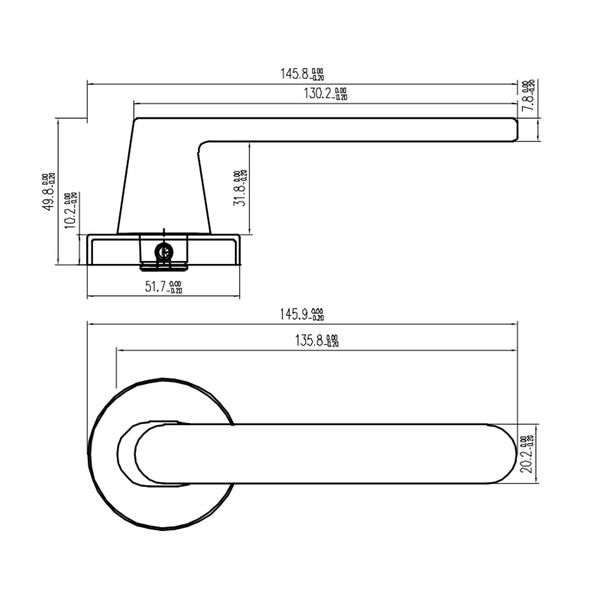 BỘ KHÓA CỬA DIY HAFELE SET B 499.63.613