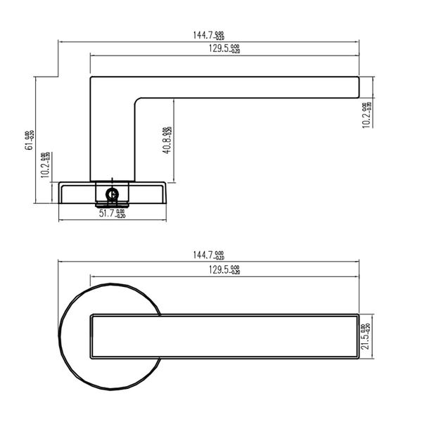 BỘ KHÓA CỬA DIY HAFELE SET E 499.63.635