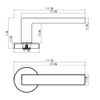BỘ KHÓA CỬA DIY HAFELE SET E 499.63.638